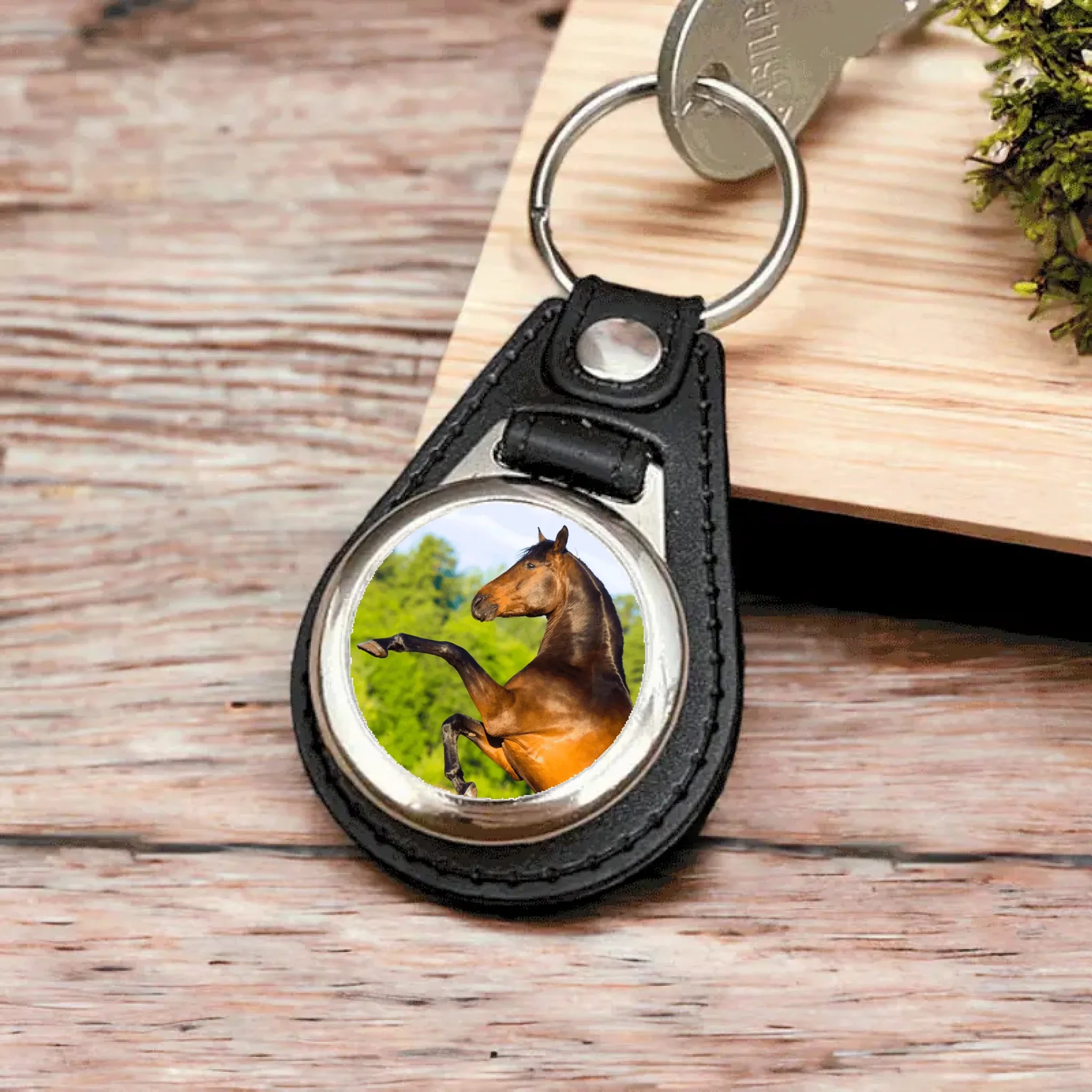 Schlüsselanhänger mit Pferdefoto Angebot