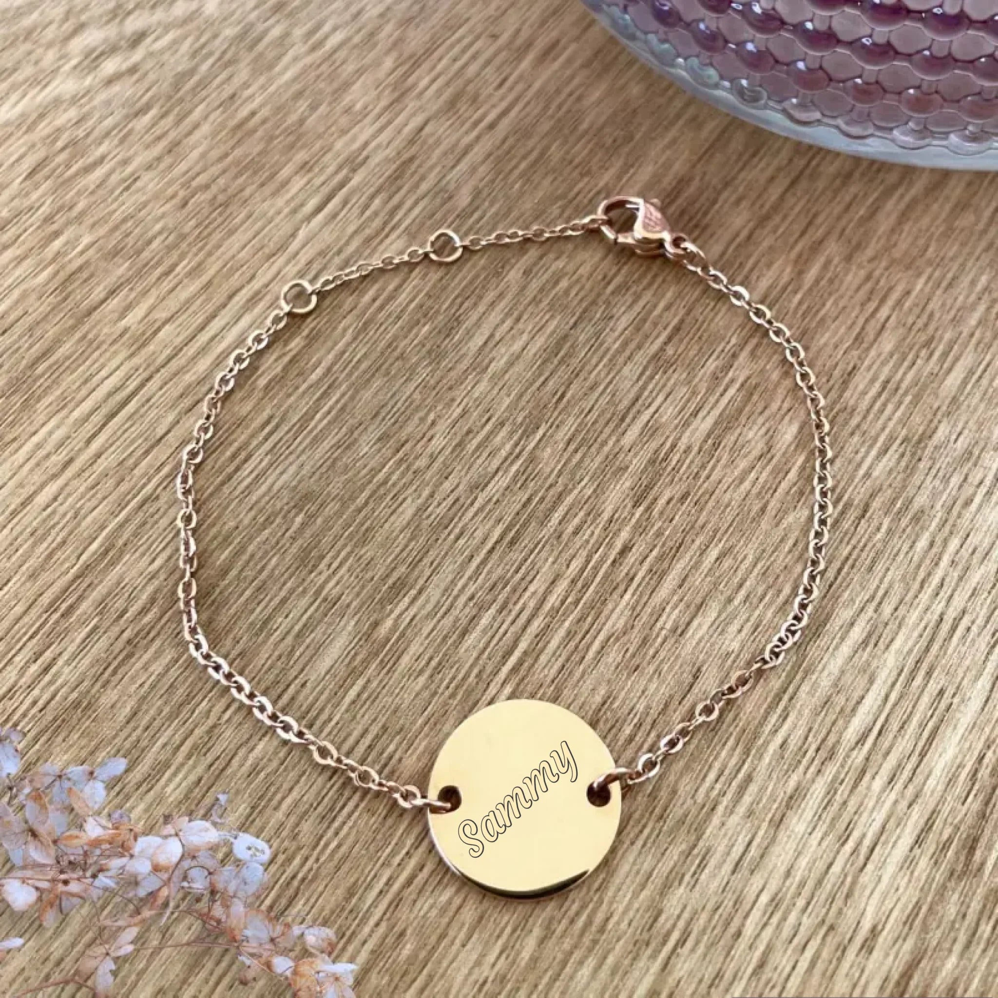 personalisiertes Armband mit Gravur