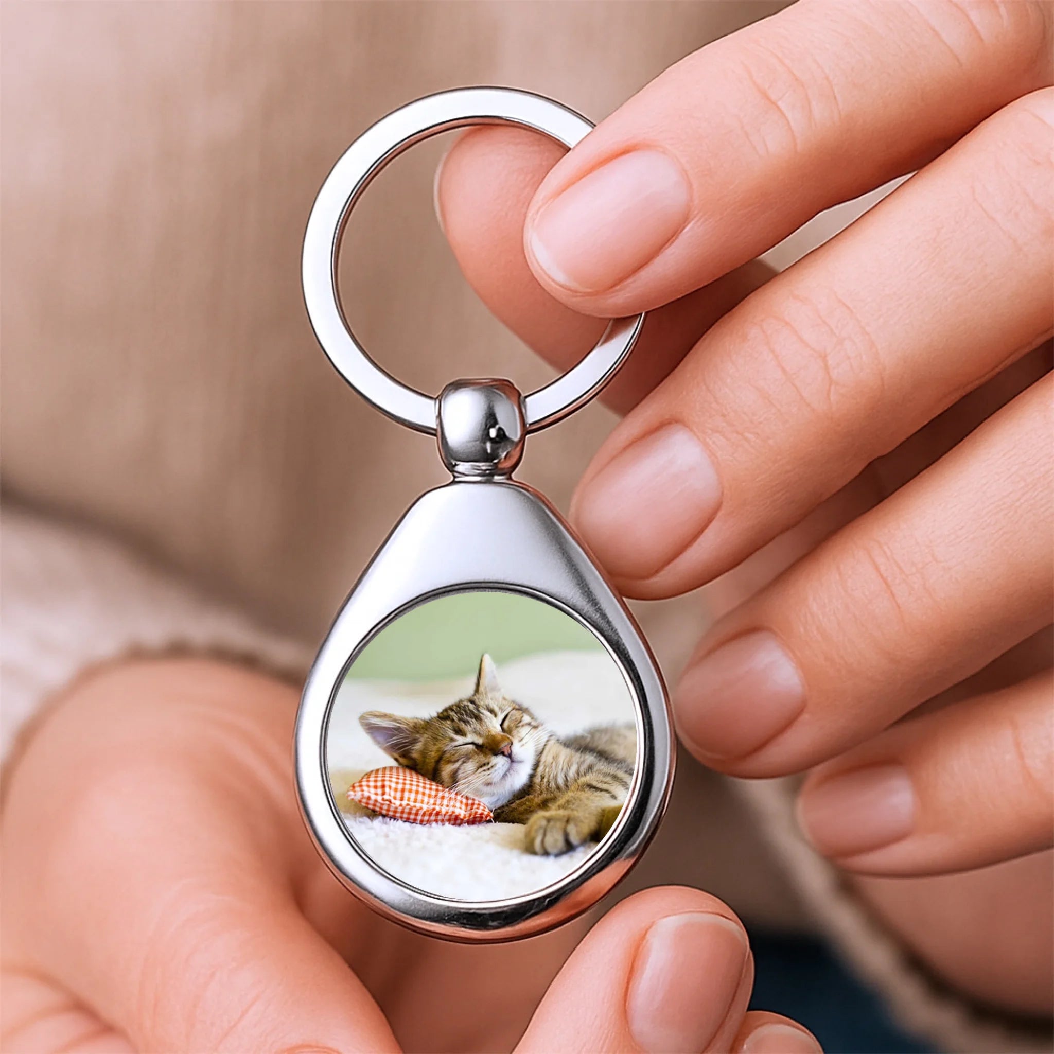 Schlüsselanhänger mit Katzenfoto Angebot