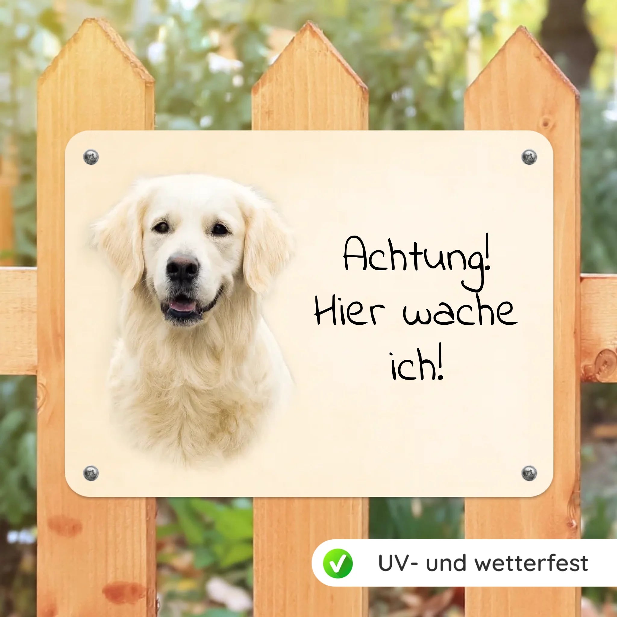 Hunde-Türschild personalisiert Watercolor