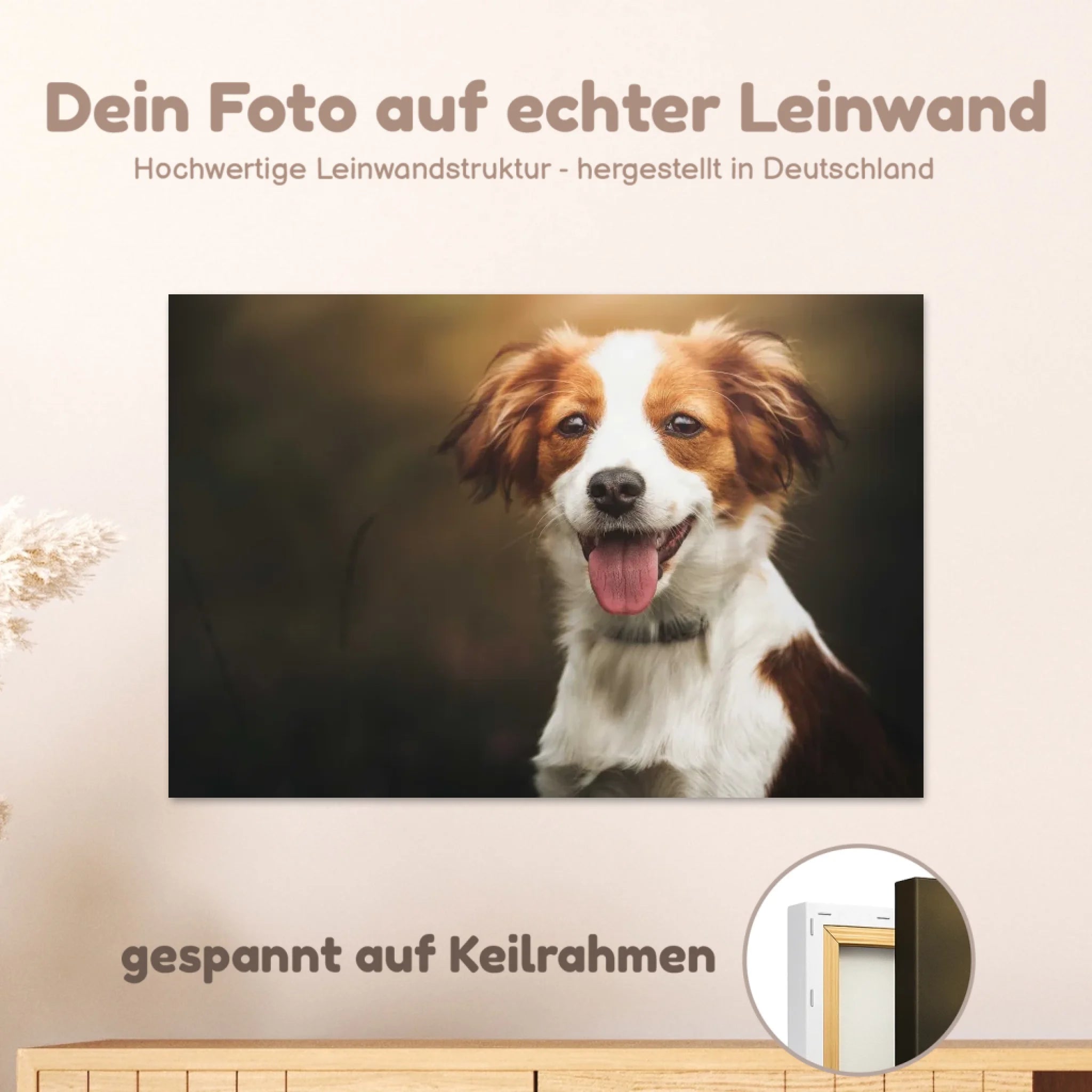 mockup-leinwand