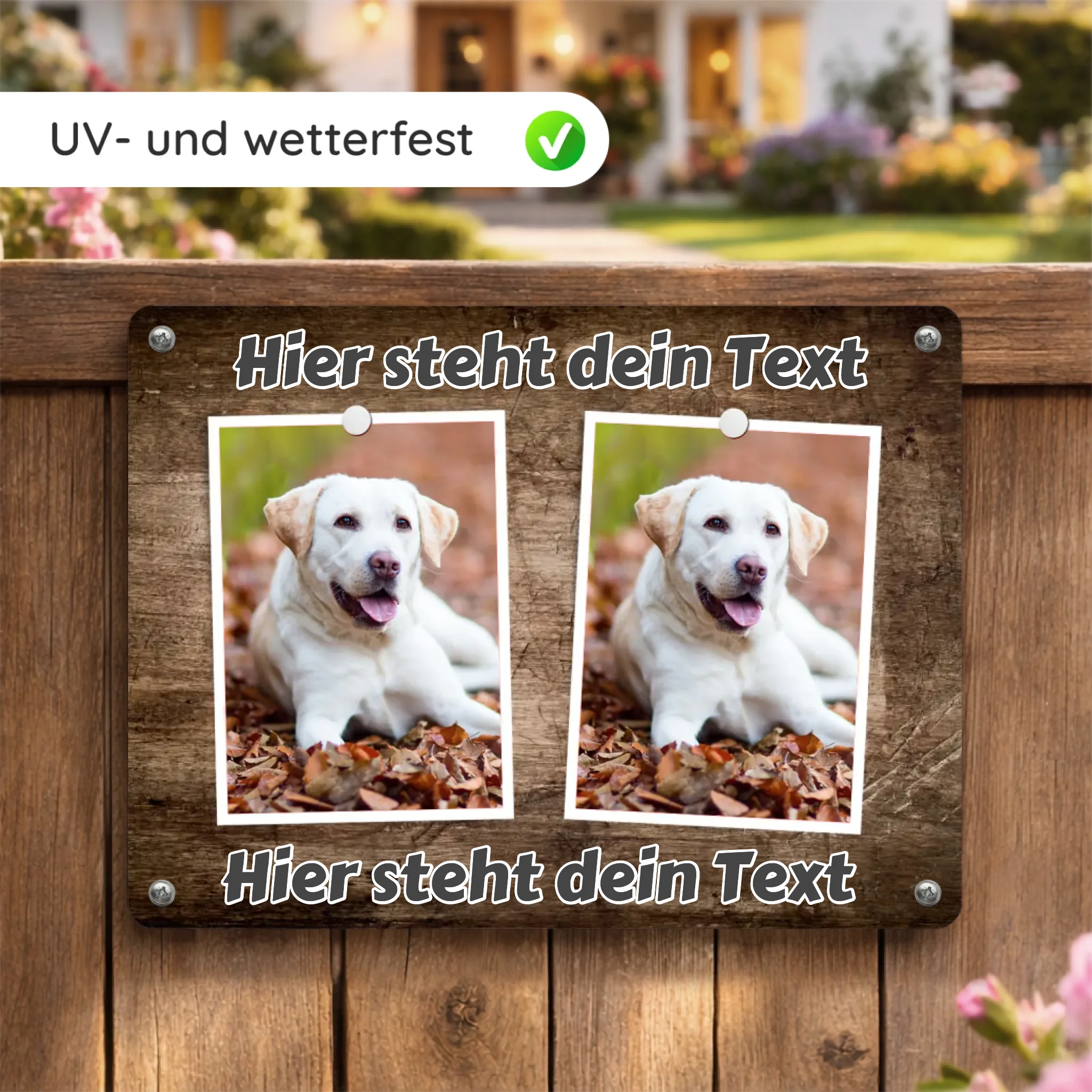 Hunde-Tuerschild-Mockup