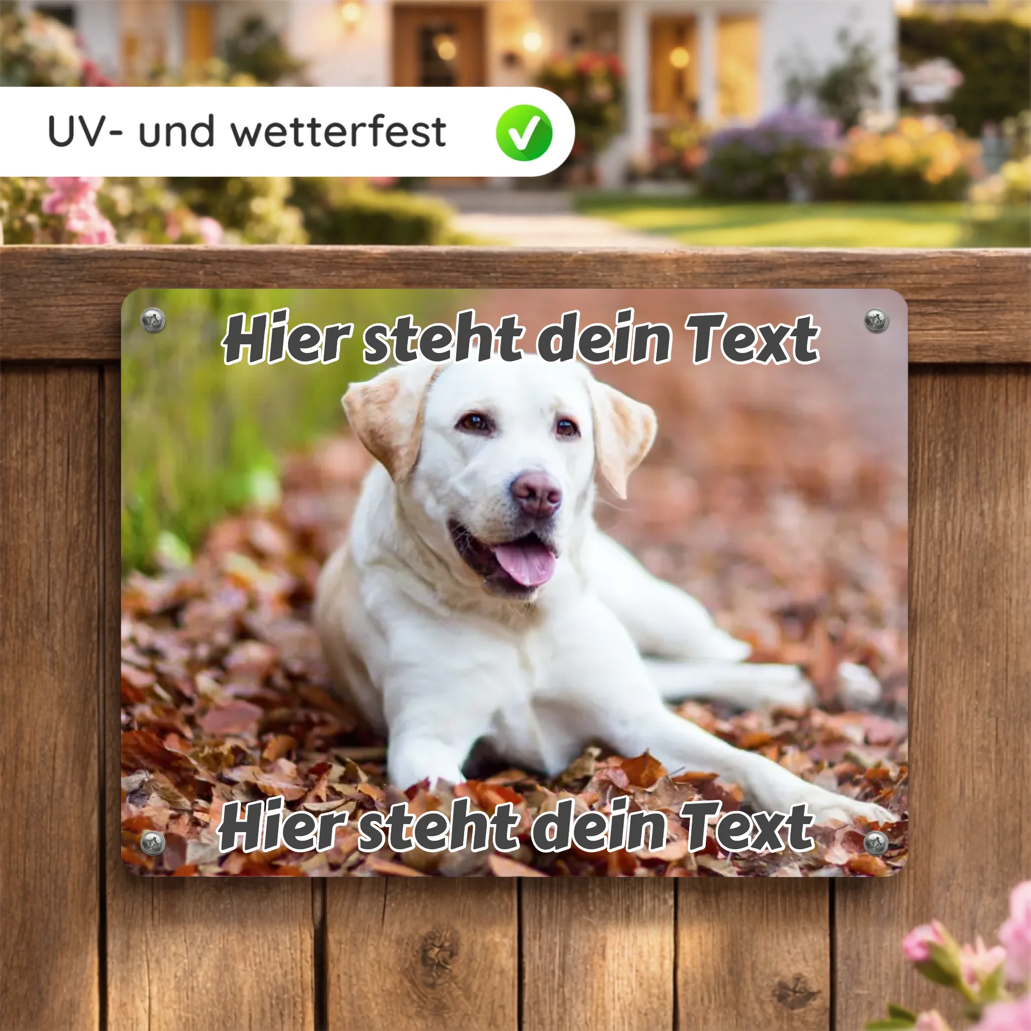 Hunde-Tuerschild-Mockup