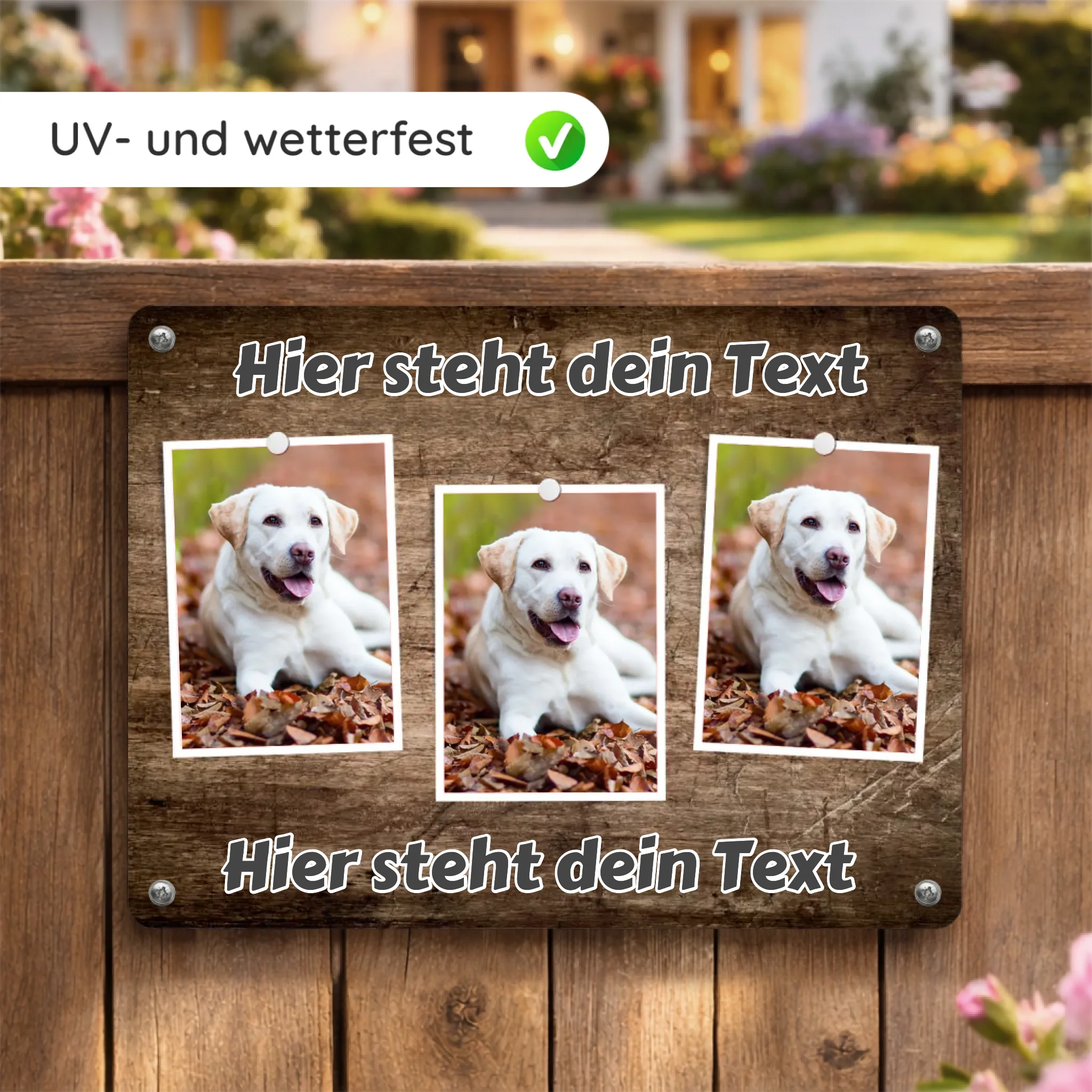 Hunde-Tuerschild-Mockup