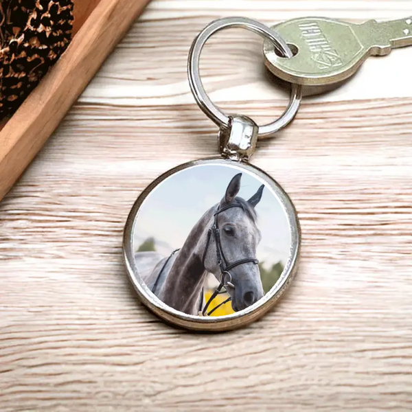 Schlüsselanhänger mit Pferdefoto