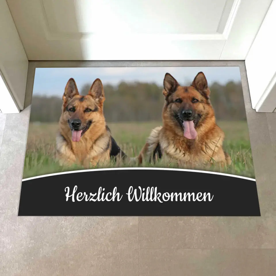 personalisierte Fußmatte 70x50cm mit eigenem Foto