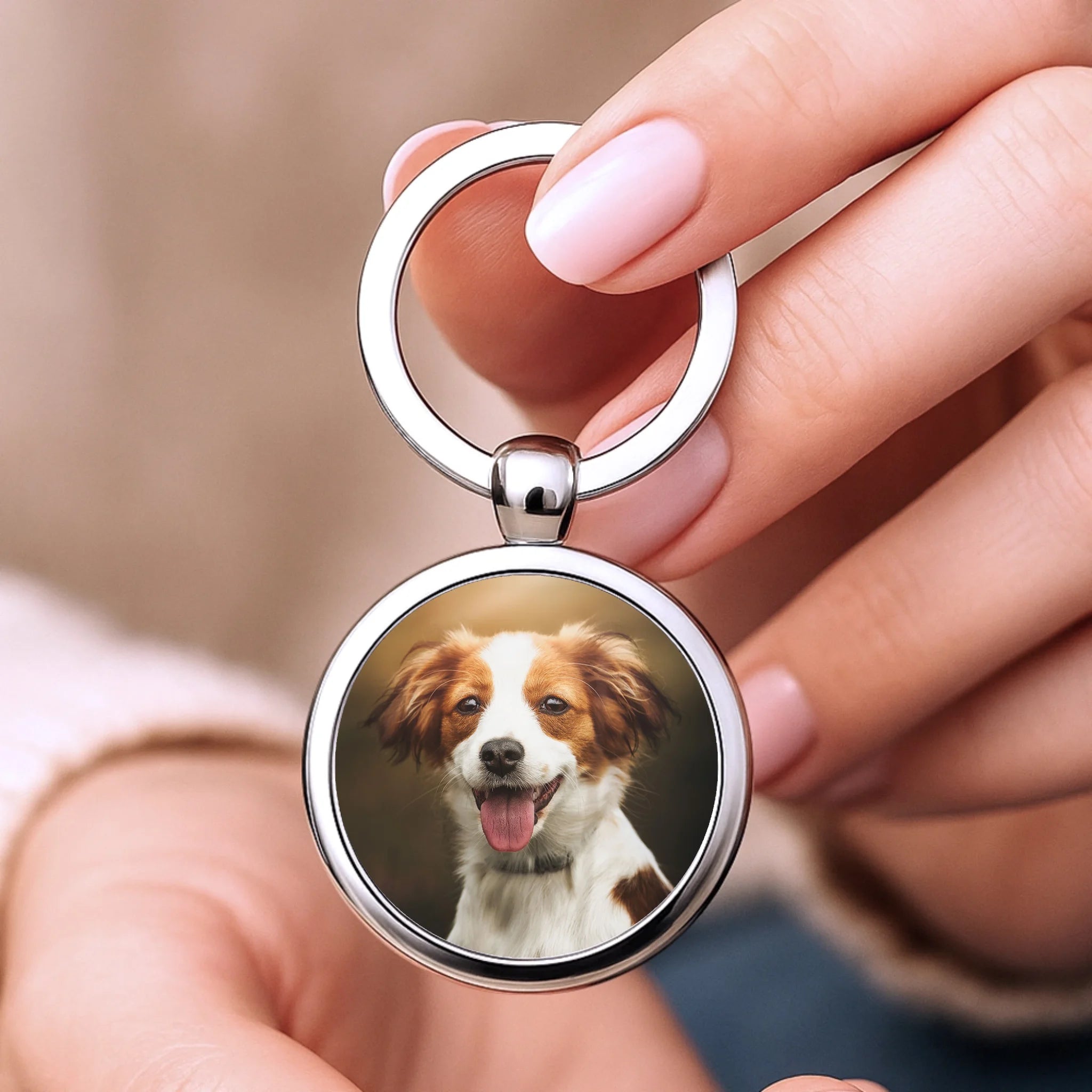 Schlüsselanhänger mit Hundefoto