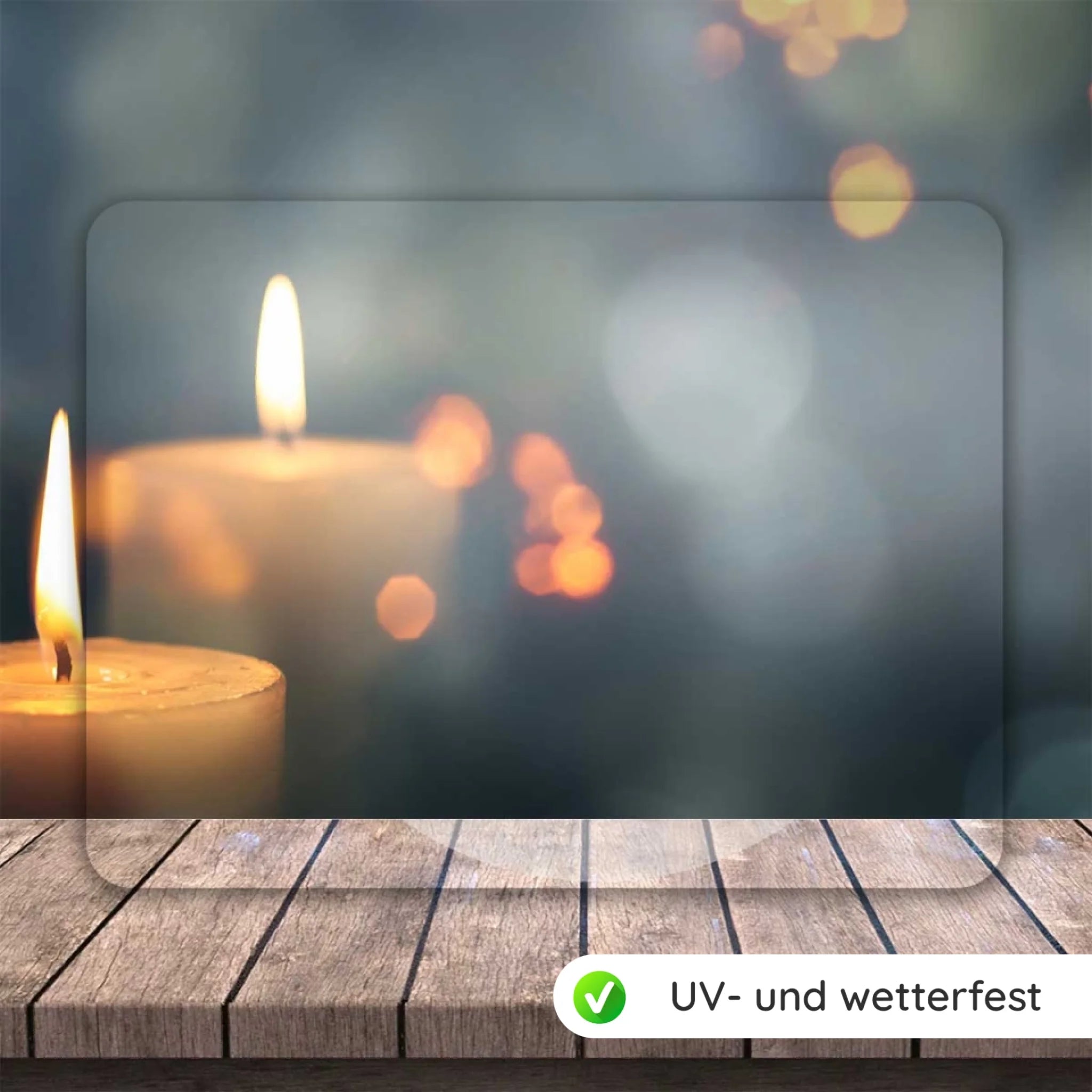 Hunde Gedenktafel mit Foto & Spruch (UV- & Wetterfest)