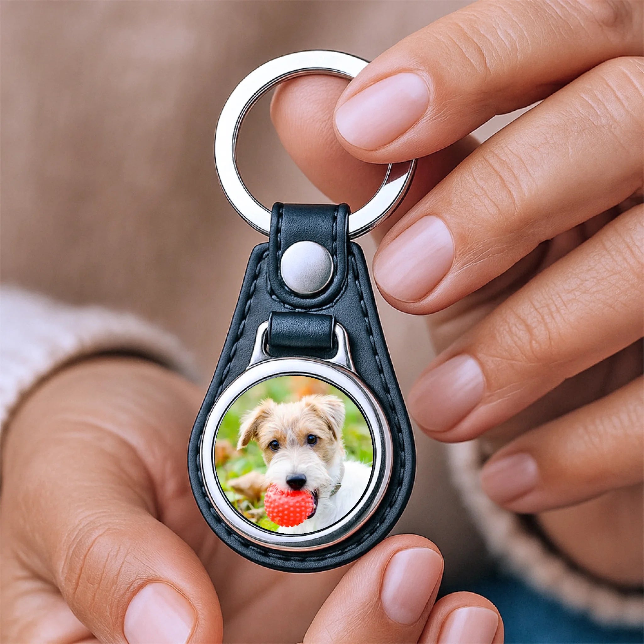 Schlüsselanhänger mit Hundefoto
