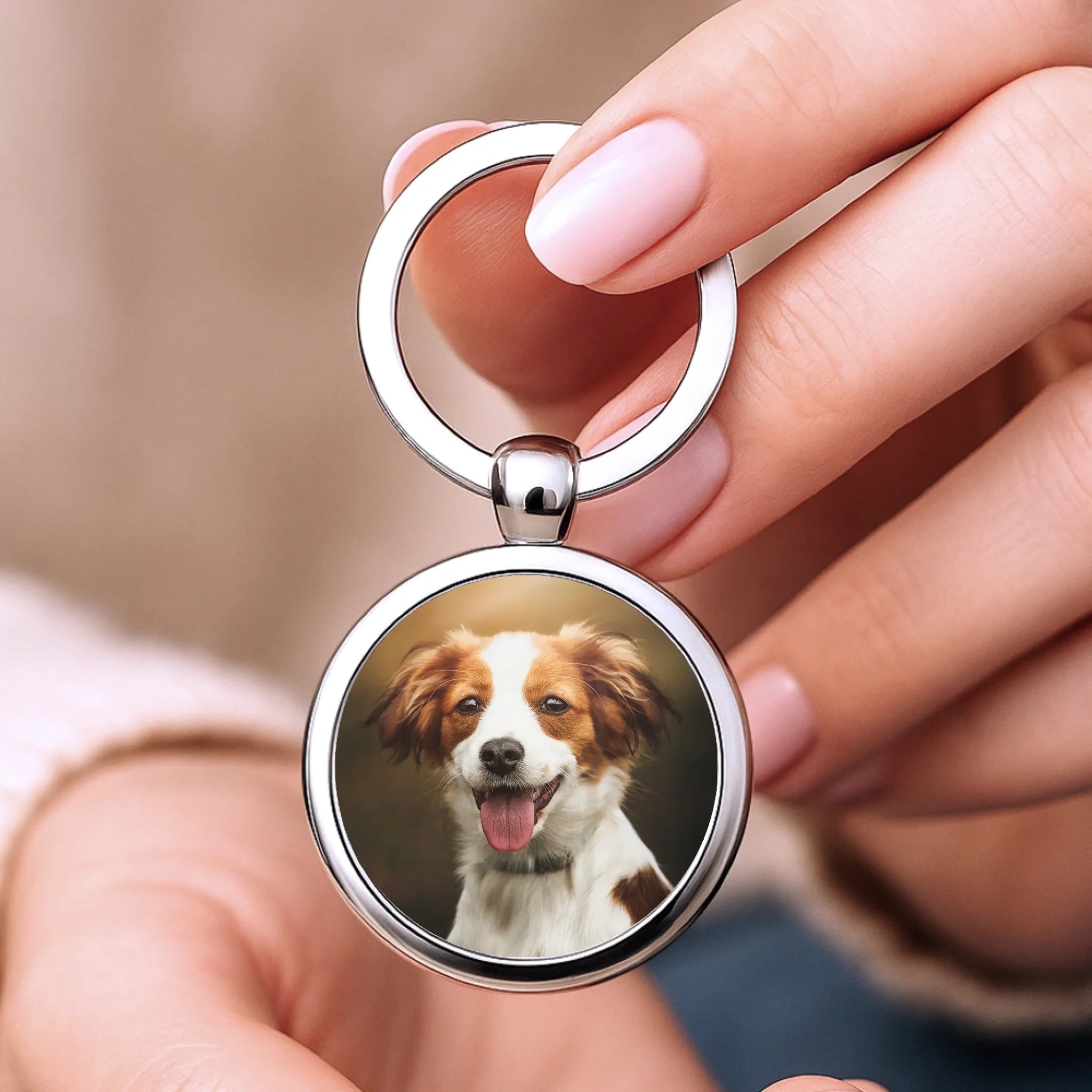 Schlüsselanhänger mit Hundefoto