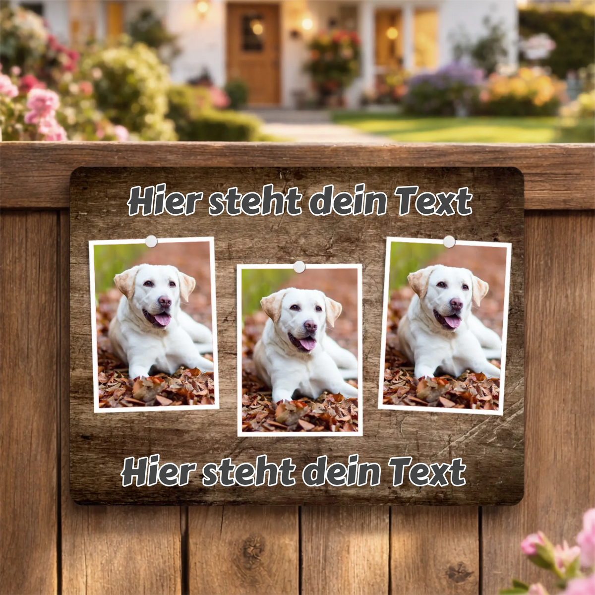 Hunde-Tuerschild-Mockup