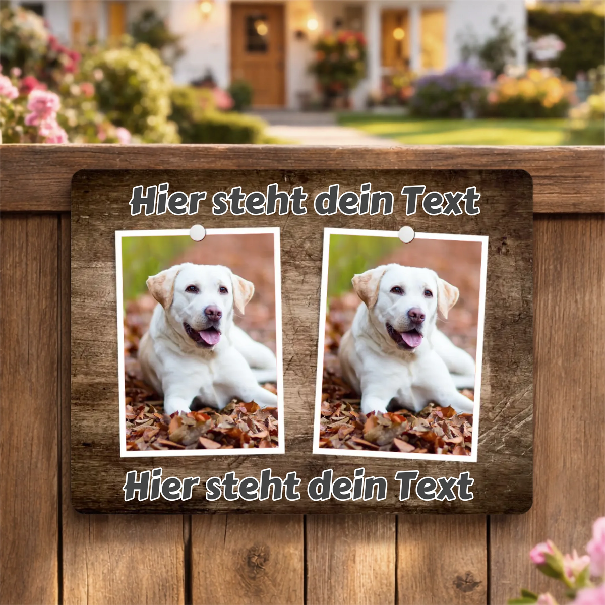 Hunde-Tuerschild-Mockup
