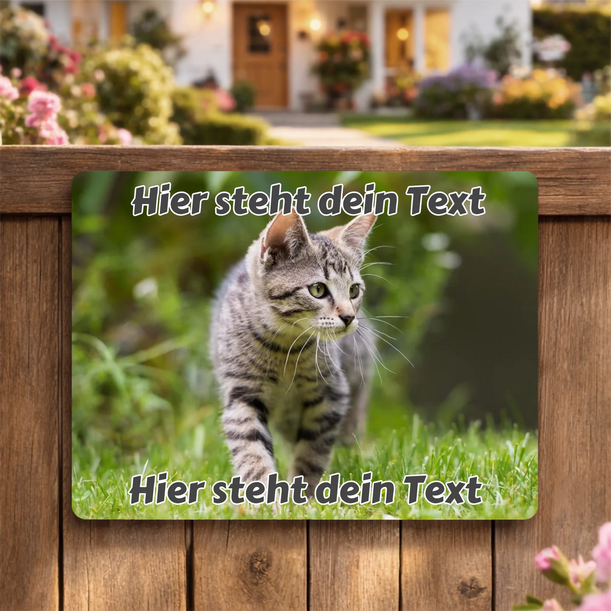 Hunde-Tuerschild-Mockup