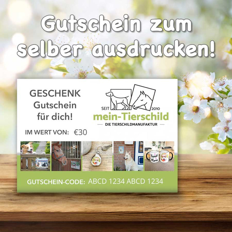 Geschenk-Gutschein zum selber ausdrucken