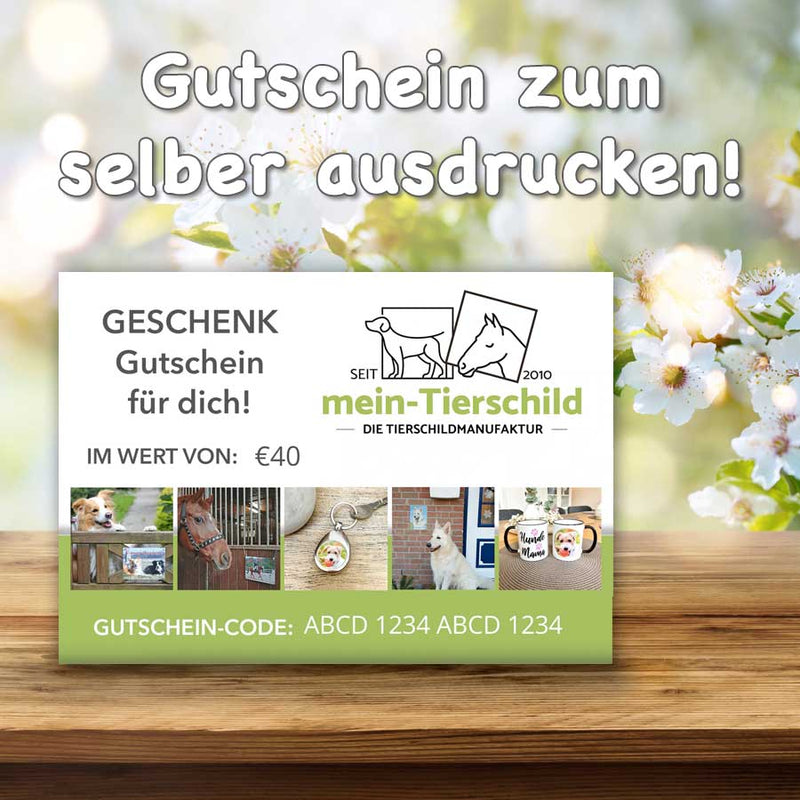 Geschenk-Gutschein zum selber ausdrucken