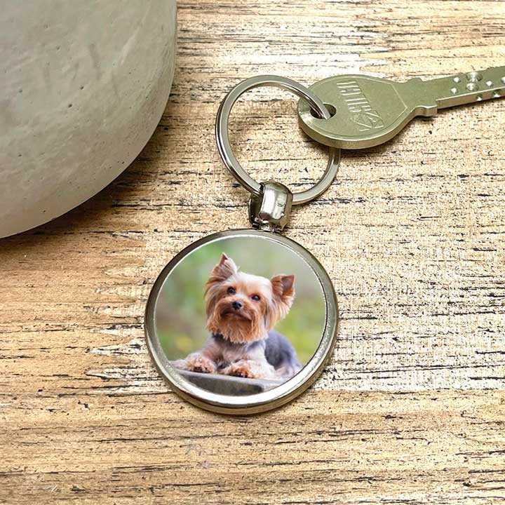 Schlüssel- Anhänger mit Foto "Hund"